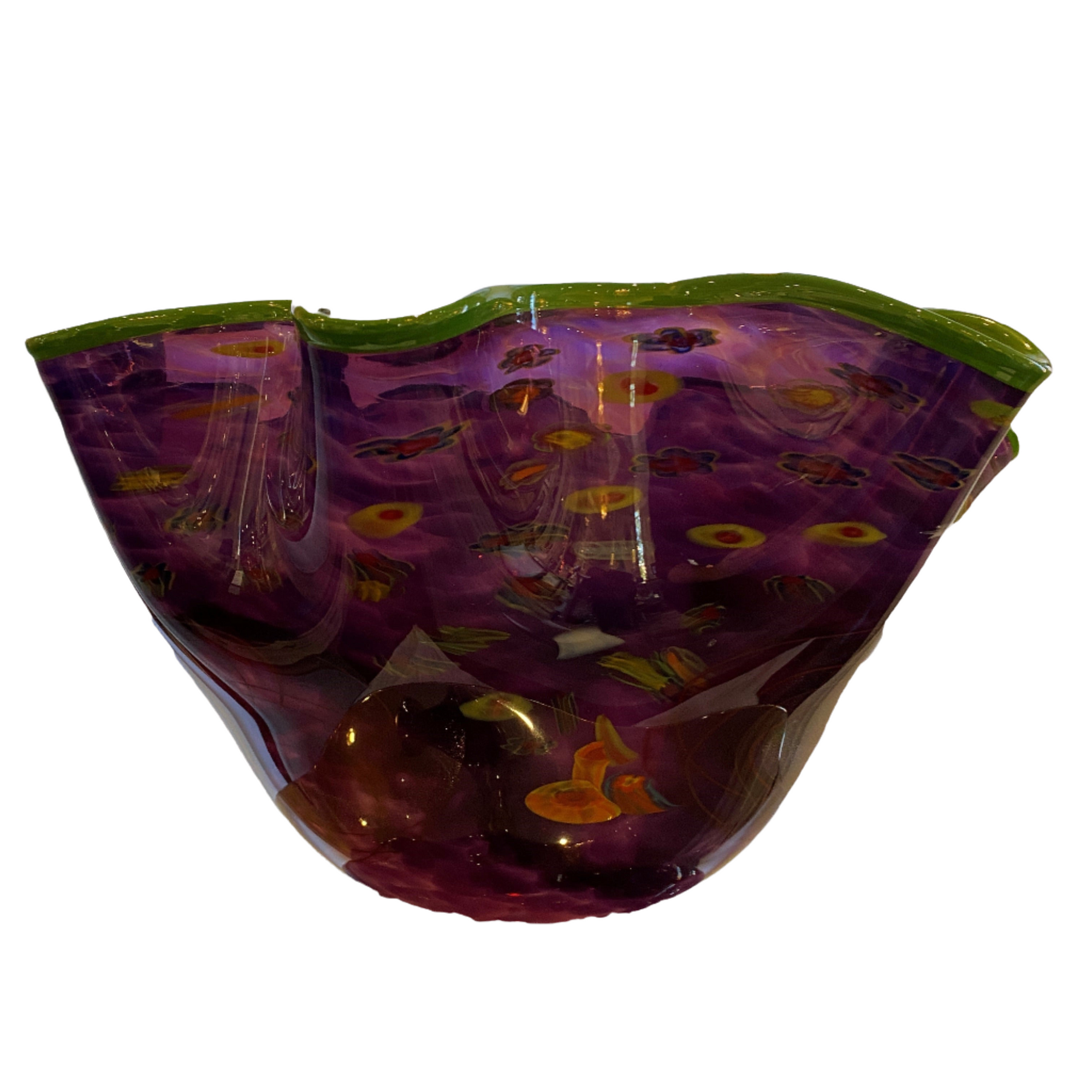 Rollin Karg Art Glass Bowl Large