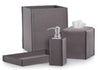 Bathroom Collection Saffiano Gray