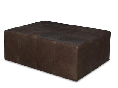 Leather Ottoman - Bronze