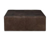 Leather Ottoman - Bronze