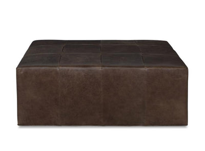 Leather Ottoman - Bronze