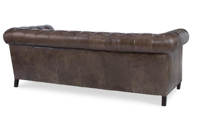 Tufted Back Leather Sofa