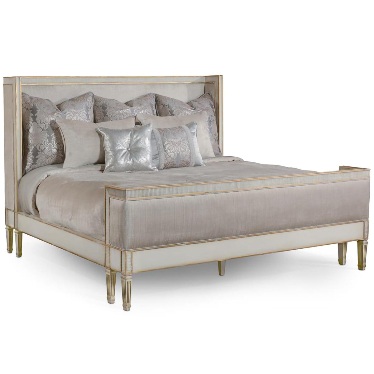 Taylor Faux-Shagreen King Bed