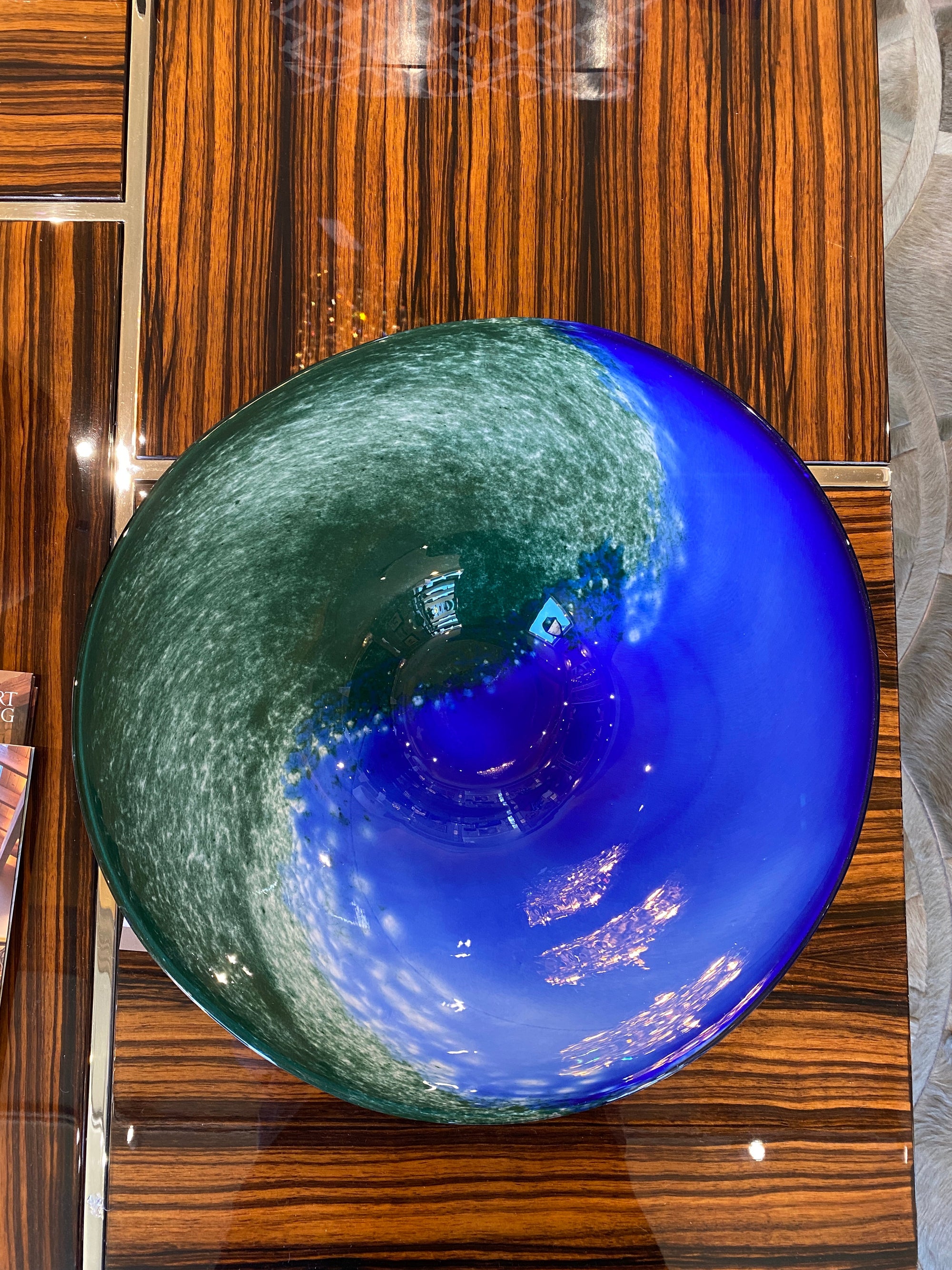 Art glass plate - deals presentation size