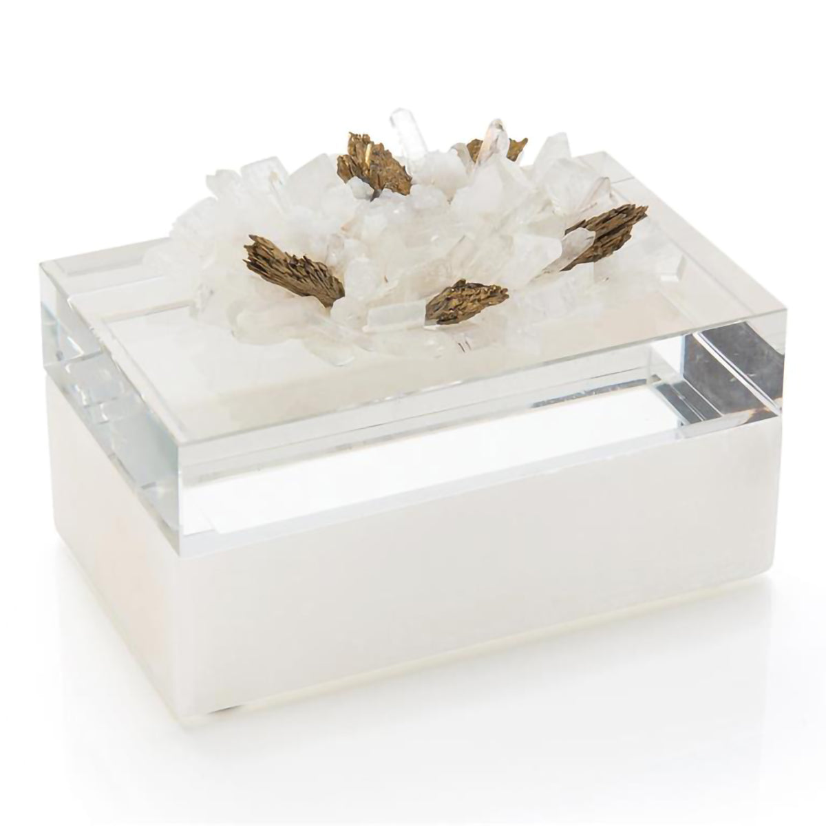 Crystal Box Festooned Top in Stones