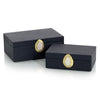 Midnight Blue Leather Boxes