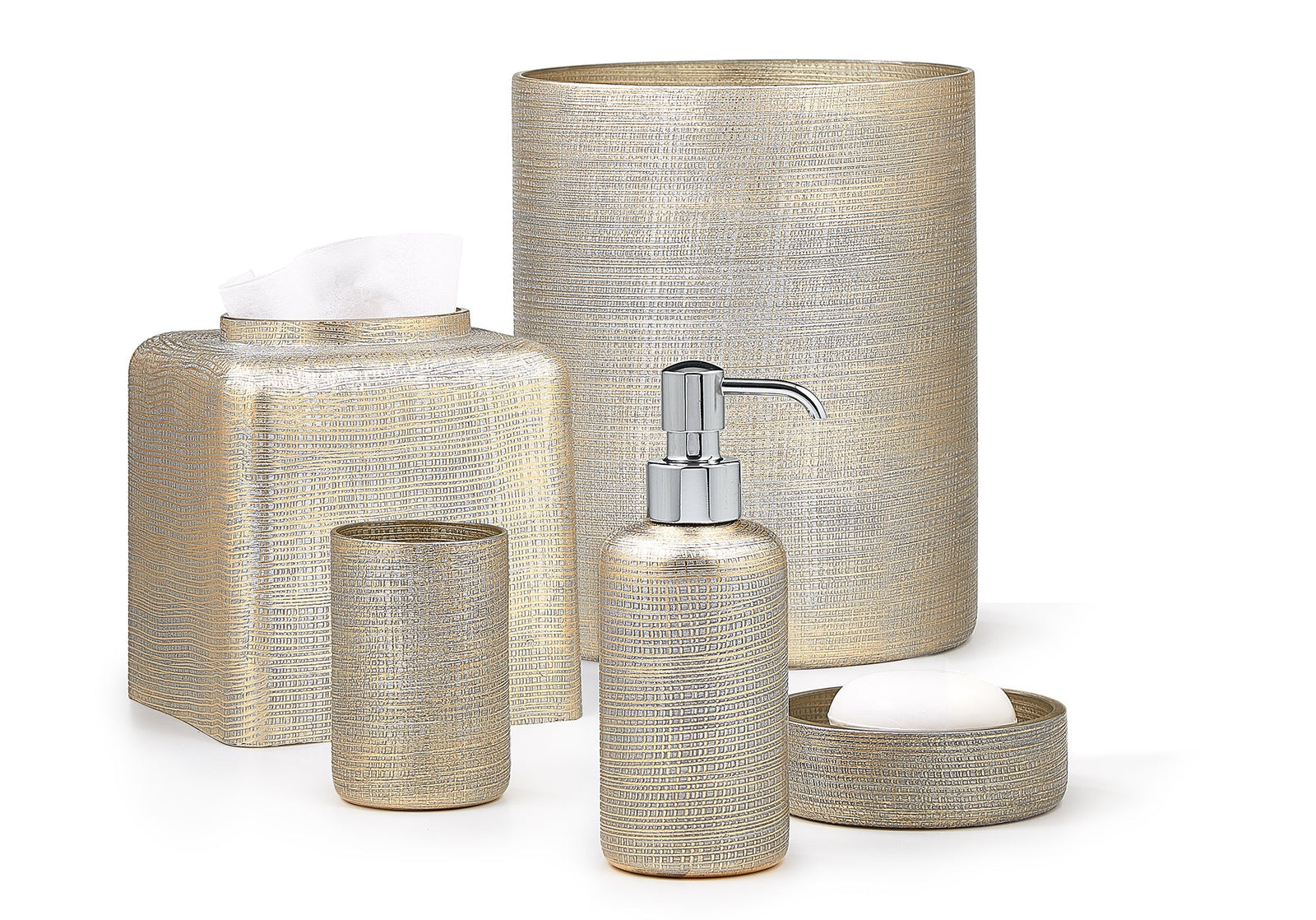 Luxury Bathroom Accessories Luxe Collection Bath Set Bianca